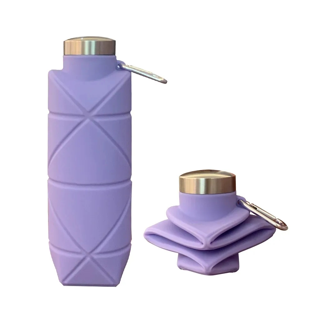 Customized silicone diamond shaped folding cup 2