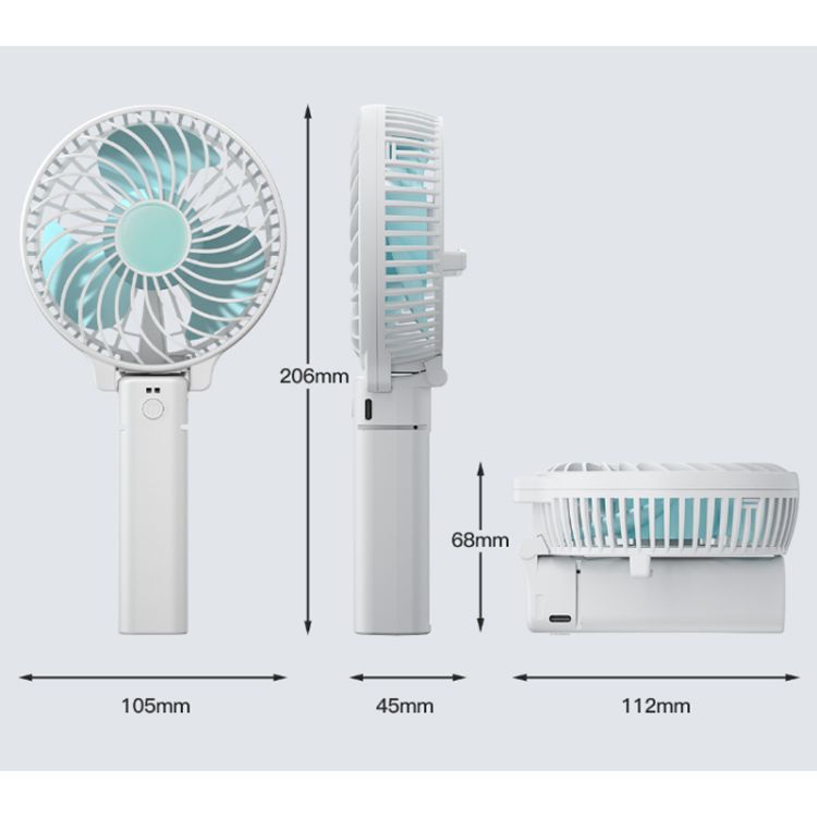 800mAh Travel & Camping Essentials Small Desk Fans 3