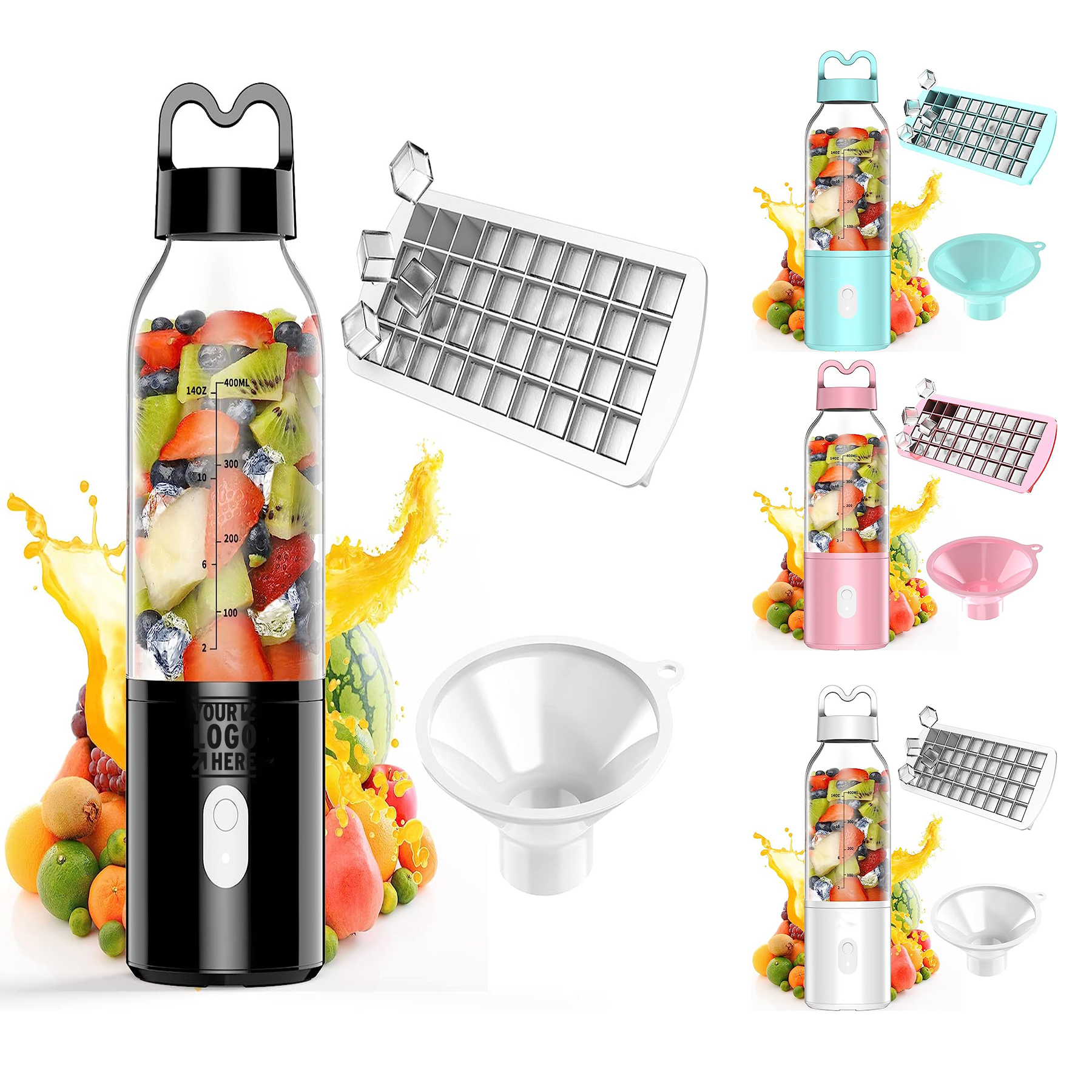 USB Rechargeable 14 Oz Mini Blender 2