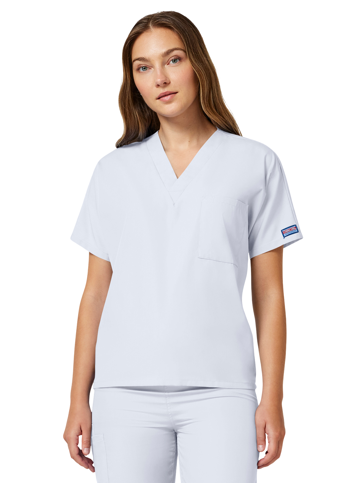 Cherokee - Workwear Originals - Unisex 1-Pocket V-Neck Top 101