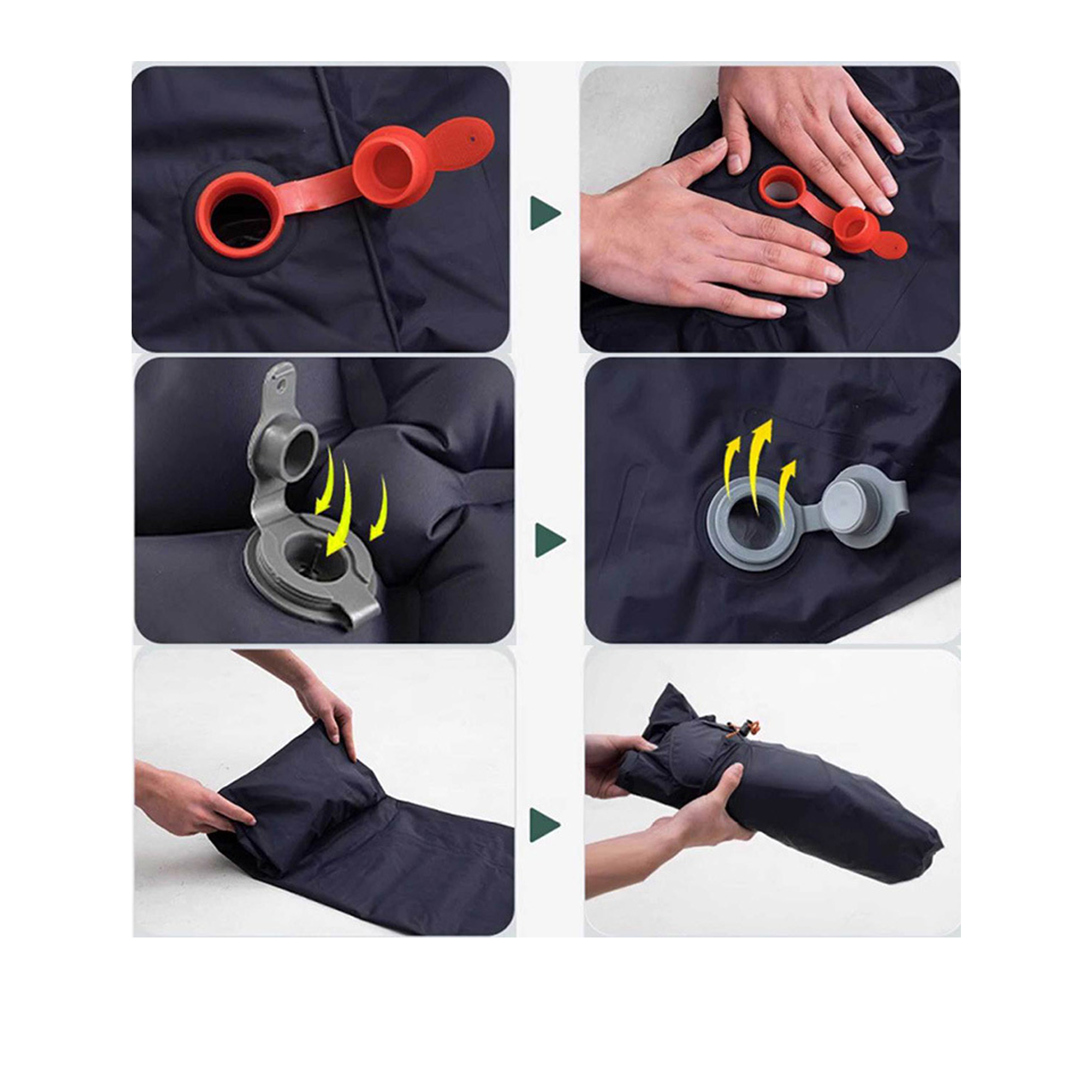 MOQ10 Sleeping Pad Ultralight Inflatable Camping Mat Built-in Pump 3