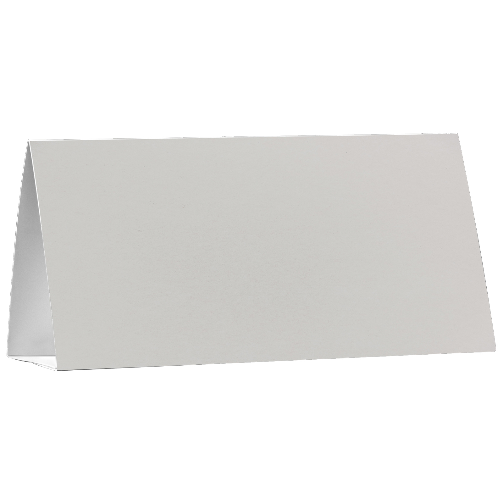 Table Tent Card Stock 12 pt 2 Sided 6.25" x 3" x 2" - White 2