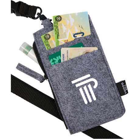 THE GOODS™ Recycled Felt Lanyard Wallet 6