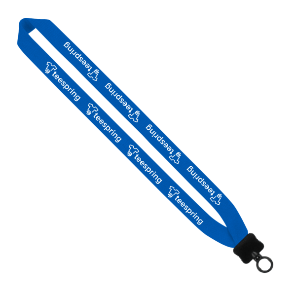 1" Cotton Lanyard with Plastic Clamshell & O-Ring 26