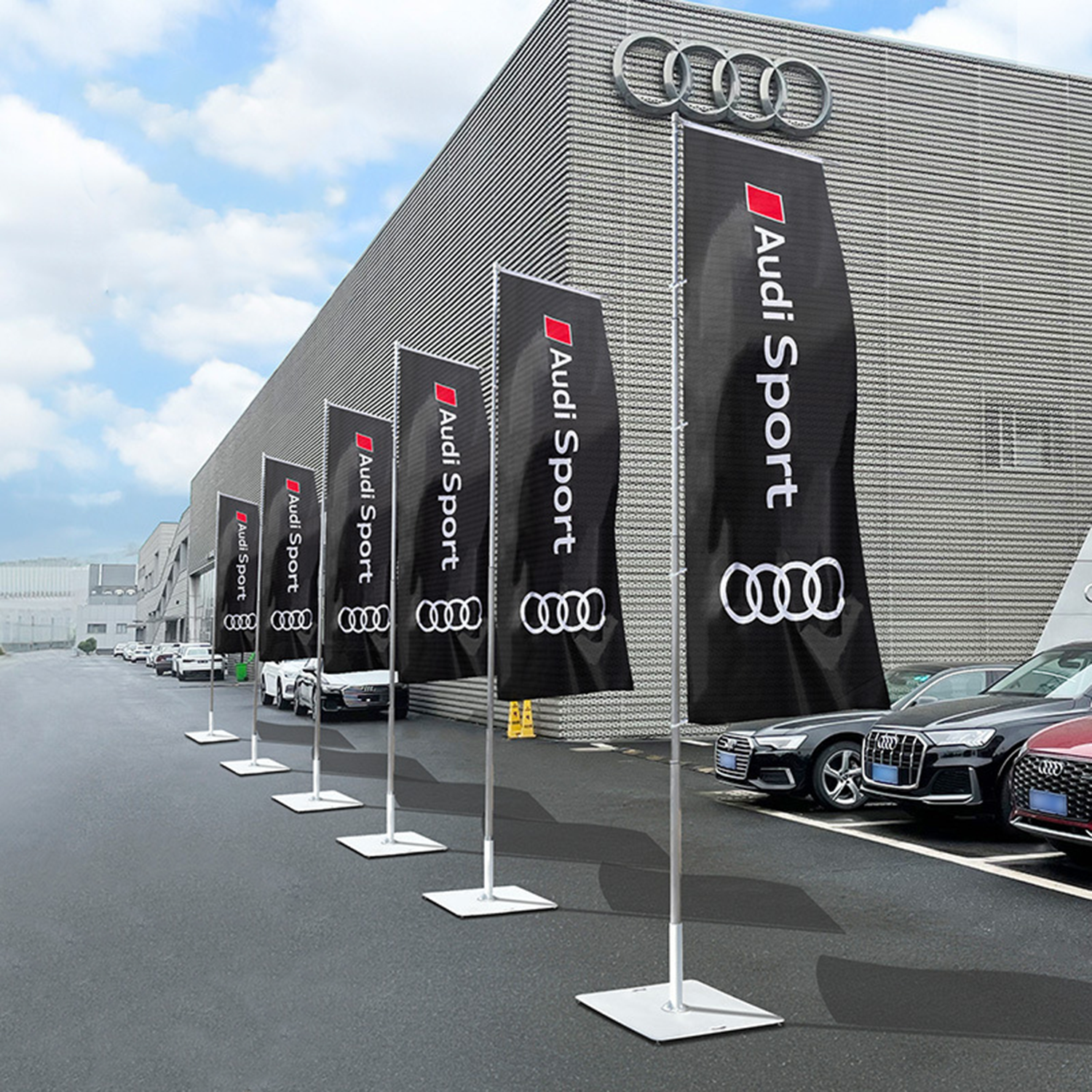 Advertising Flag With lron Plate Base 2