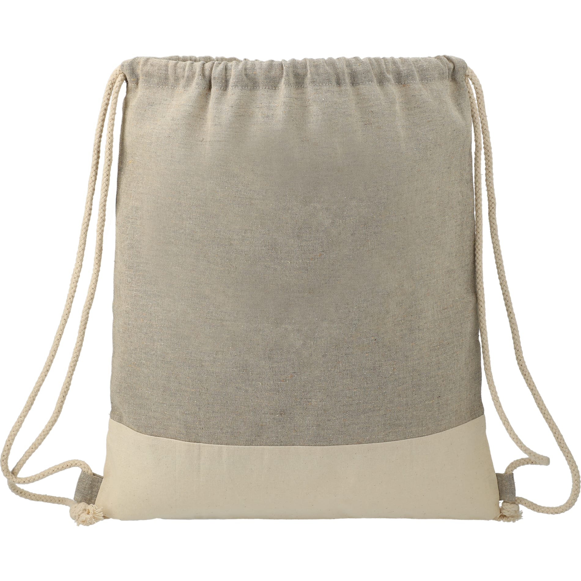 Split Recycled Cotton Drawstring Bag 17