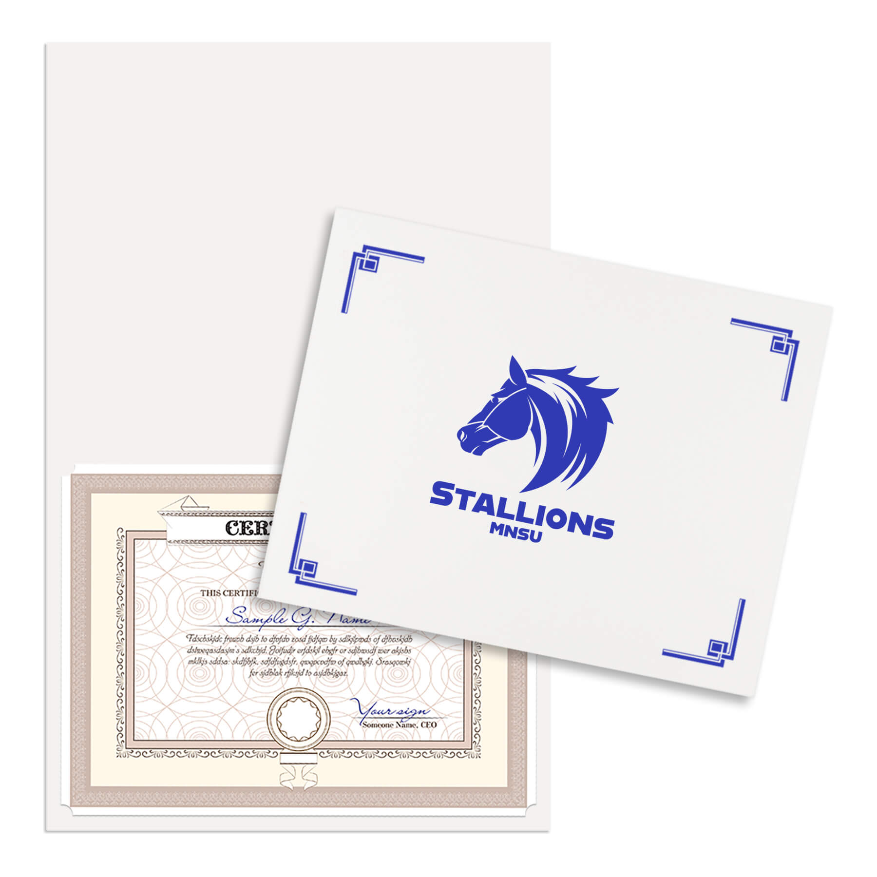 Linen Certificate Holder 9