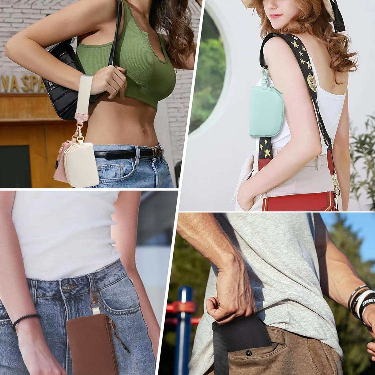 Dual Pouch Wrist Wallets 8