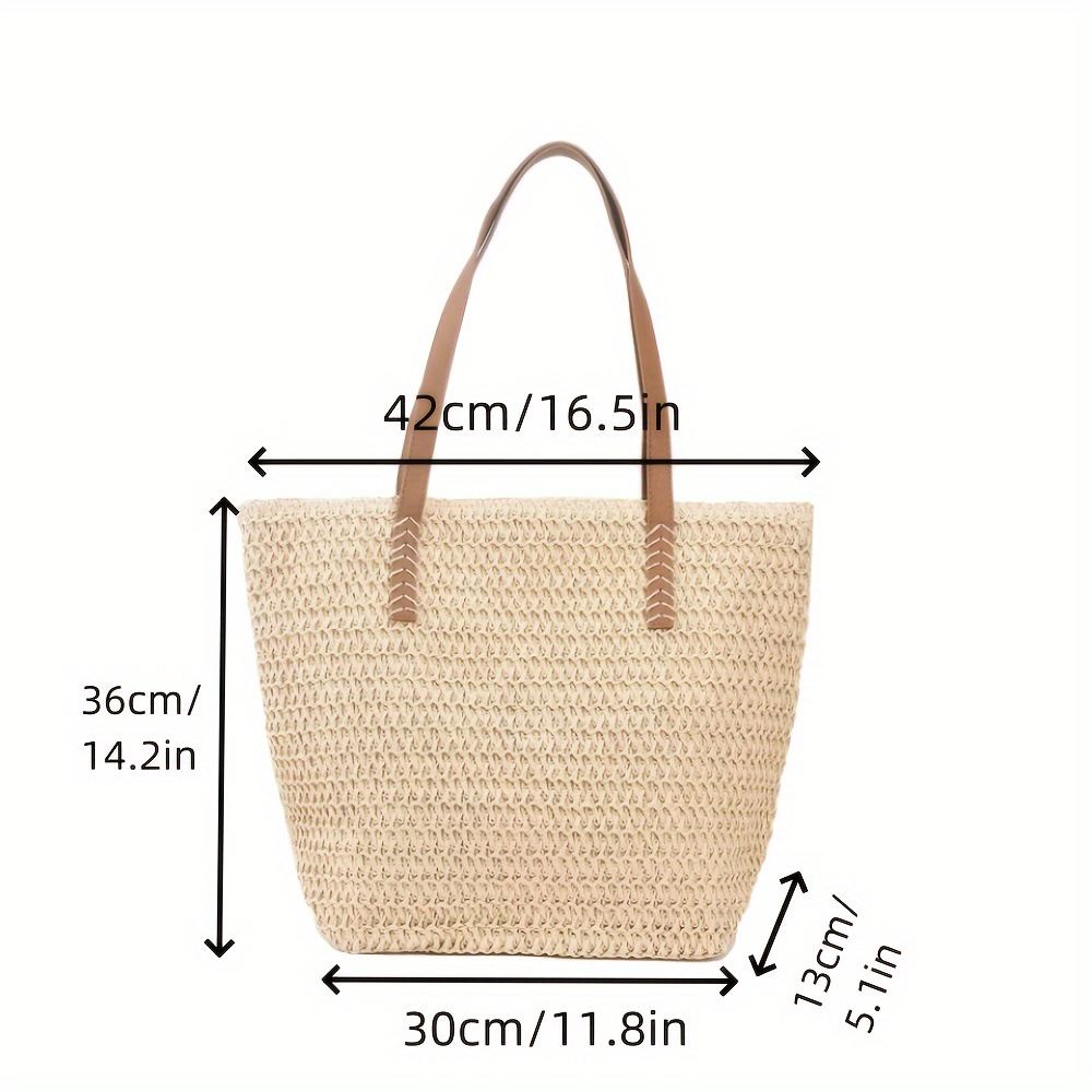 Straw Woven Tote Shoulder Bag 2