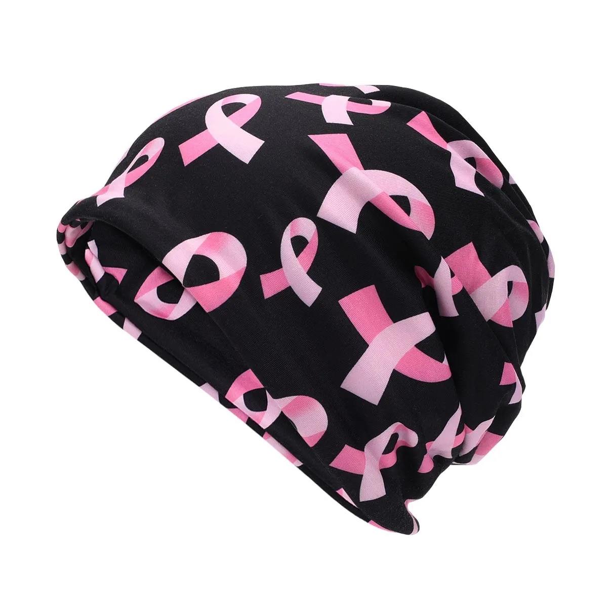 Breast Cancer Slouchy Beanie Hats 1