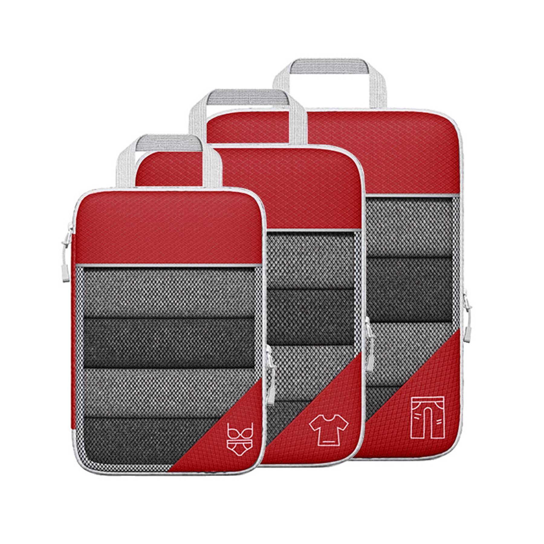 3 Pieces Compression Travel Bags 7