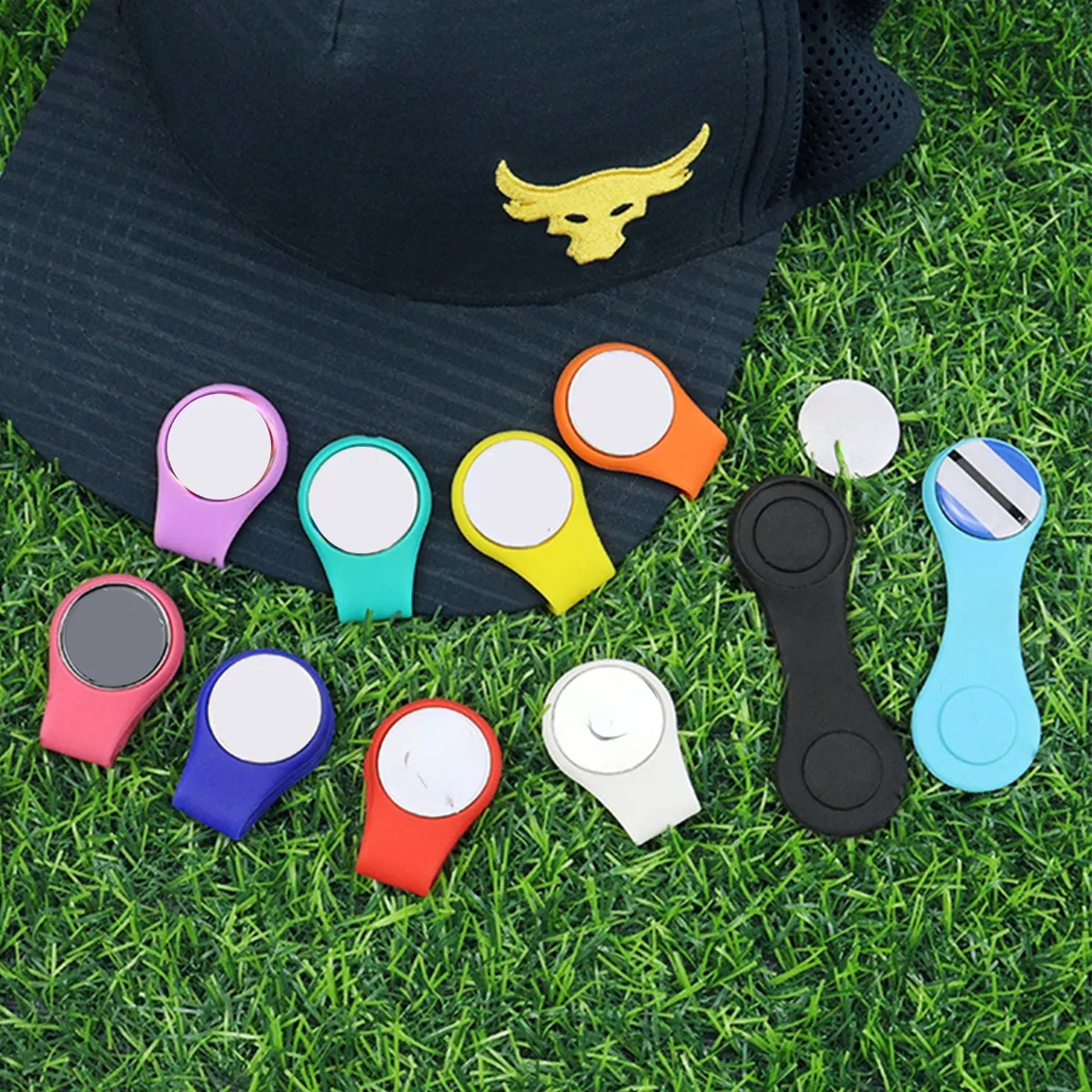 Silicone Magnetic Golf Hat Clip Ball Stand Accessories 3