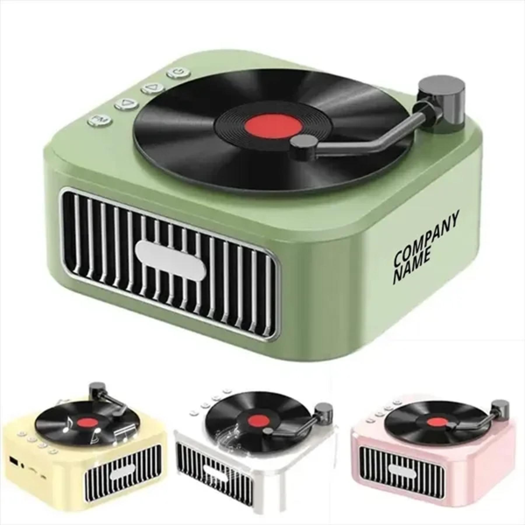 Vintage-Inspired Portable Bluetooth Speaker
2