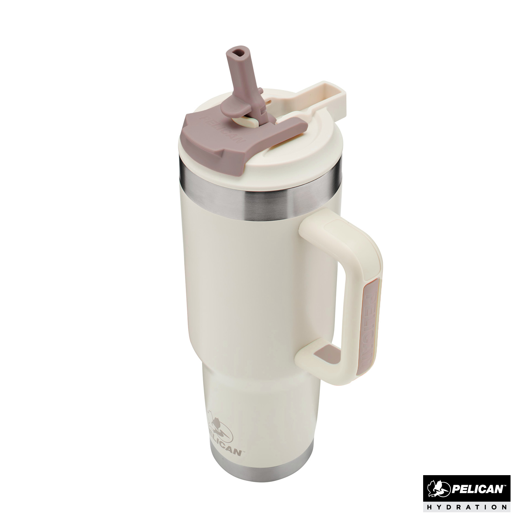 Pelican Porter™ Dual 40 oz. Dual Lid, Recycled Double Wall Stainless Steel Travel Tumbler 55
