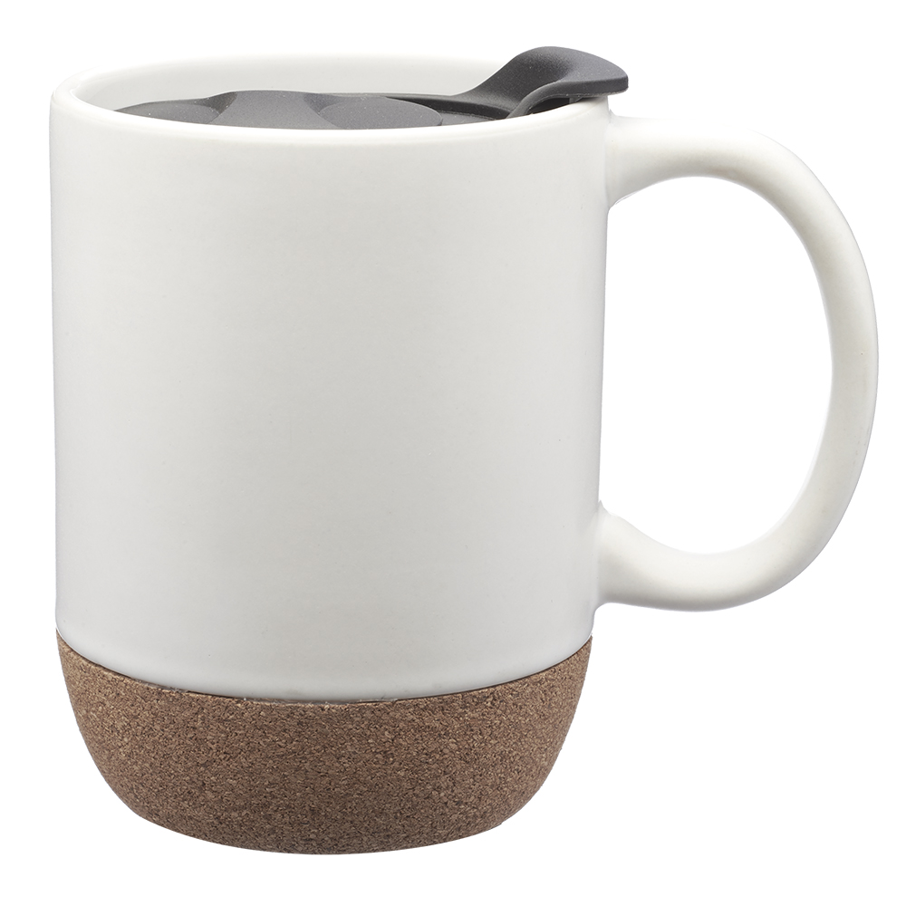 13 oz. Barista Ceramic Mugs with Cork Bottom 8