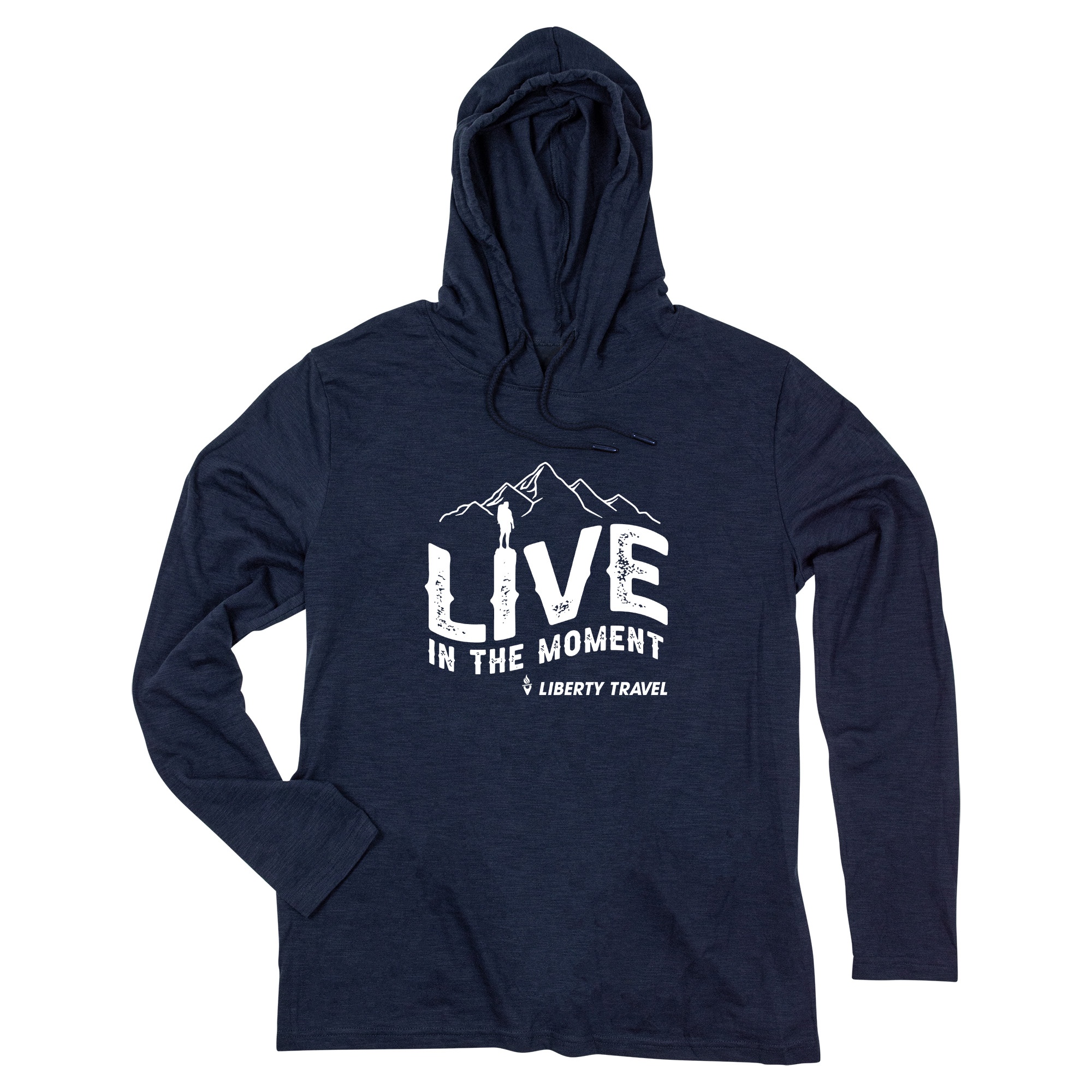 ACE Adult Long Sleeve Slub Hooded T-Shirt 2