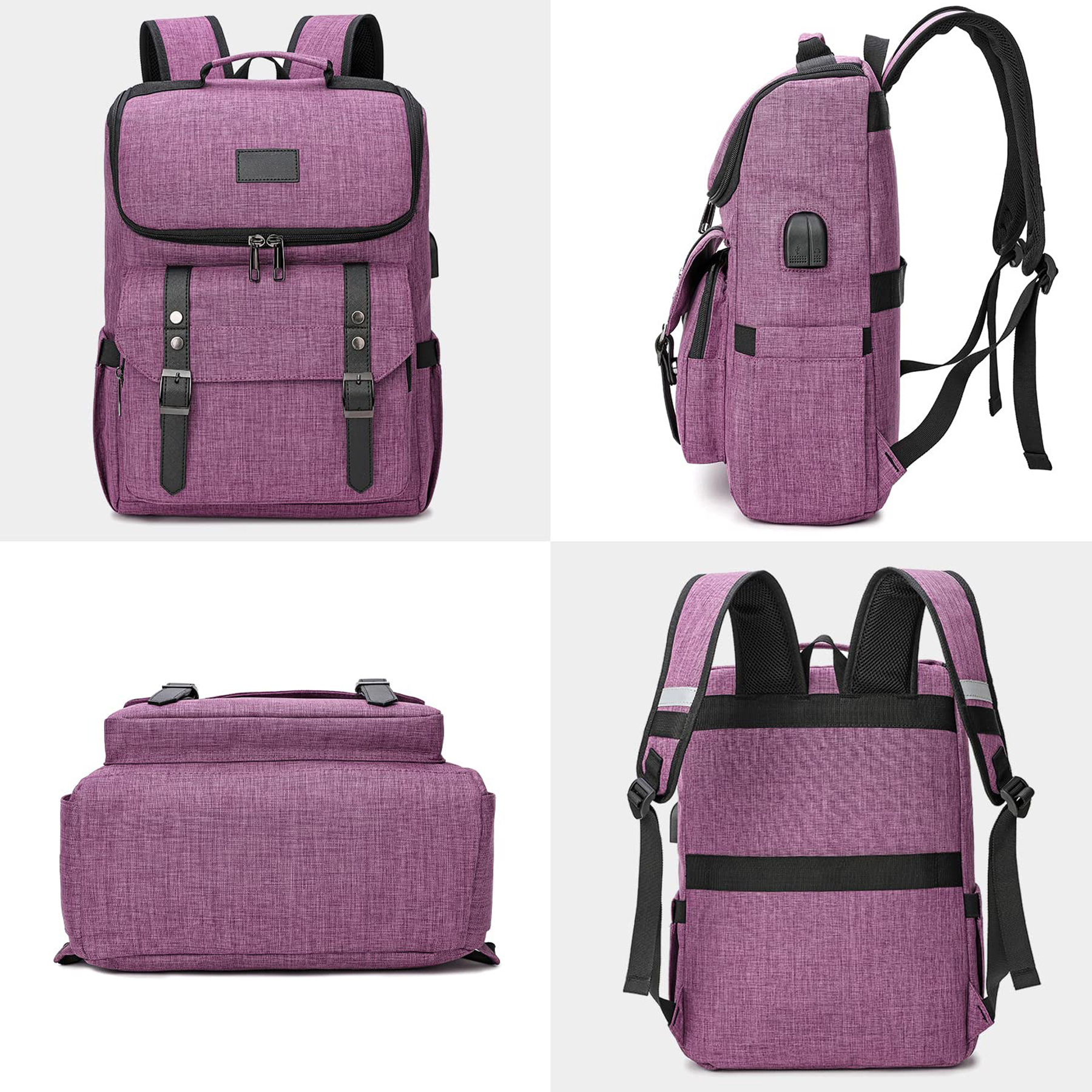 Vintage Travel Laptop Backpack 5