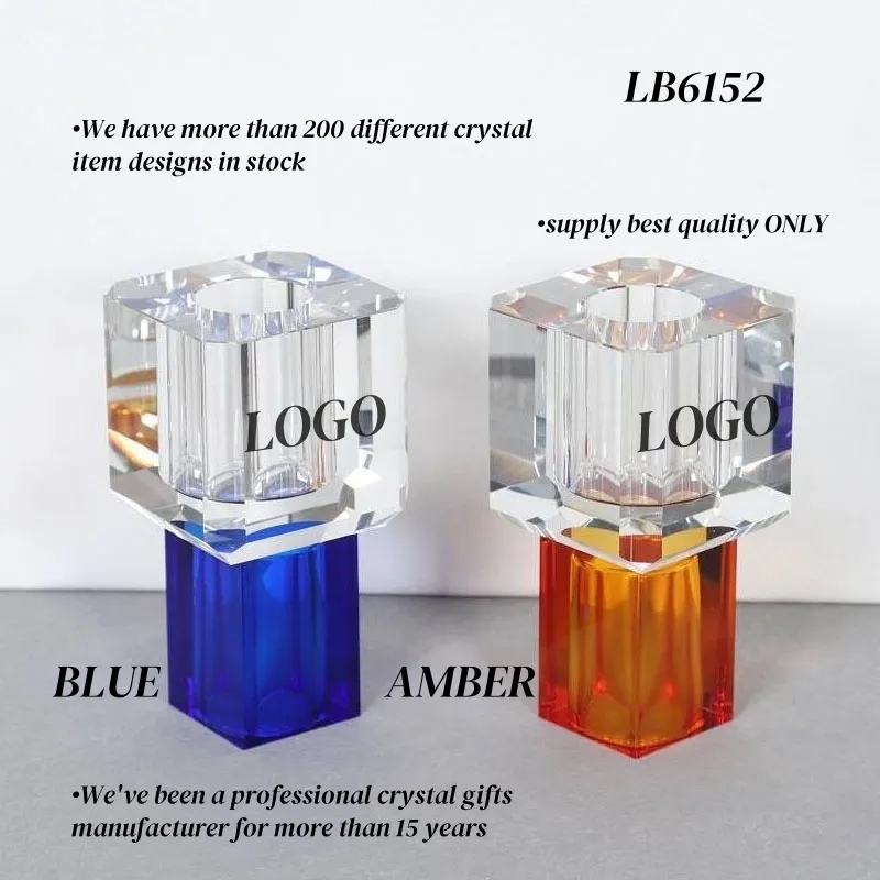 Engraved Crystal Flower Vase Tall for Centerpiece Wholesale 8