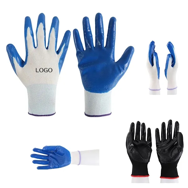 High-Quality Nitrile Grip Safety Gloves - Durable Protection 2