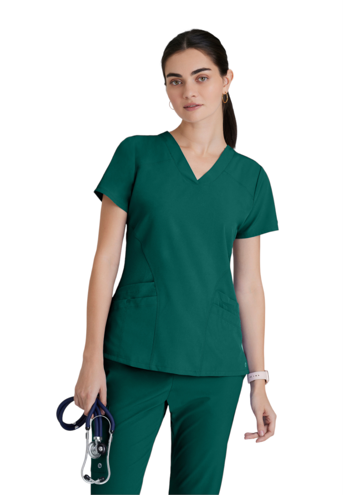 Barco One - Women's Five-Pocket V-Neck Pulse Scrub Top 21