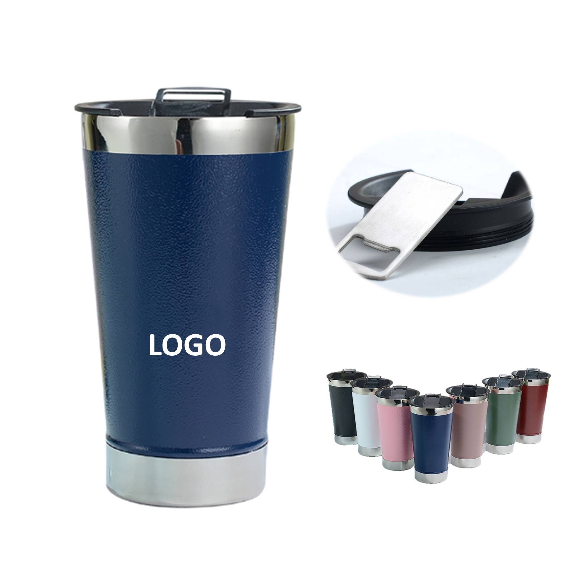 Stainless Steel 20oz Tumbler With Bottle Opener 2