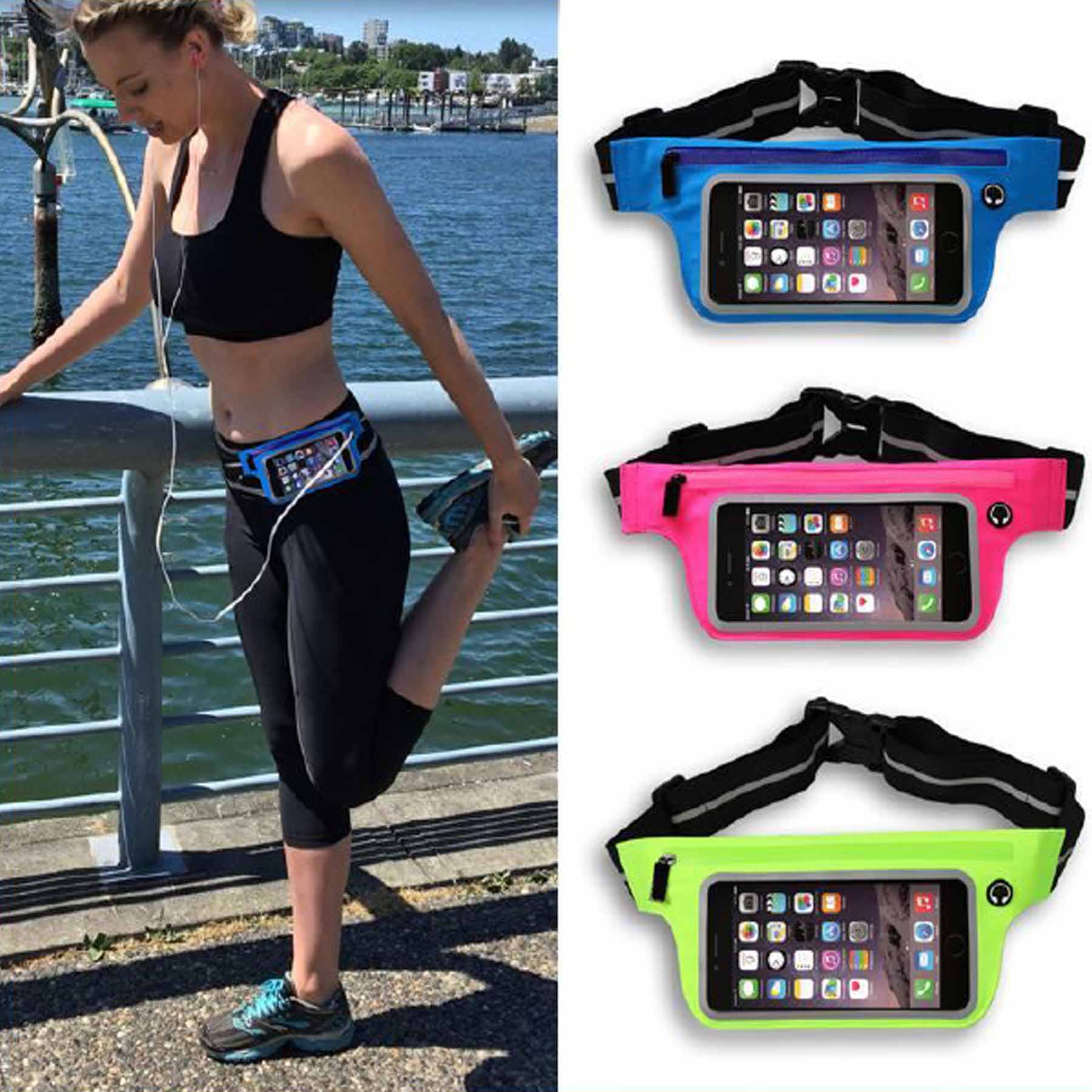 iBank ® Running Belt compatible with iPhone 17/16/15/14 Pro Max 2