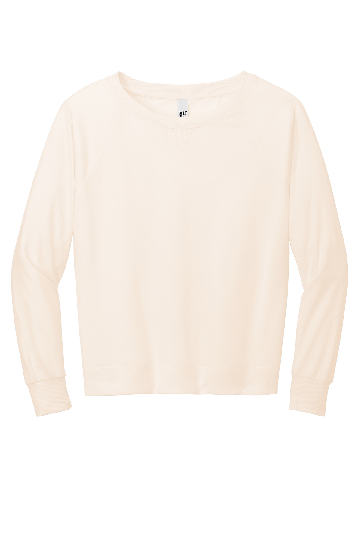 District Women's Featherweight French Terry Long Sleeve Crewneck DT672 22