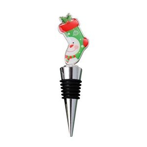 Festive Christmas Sock Wine Cork Bottle Stopper 12