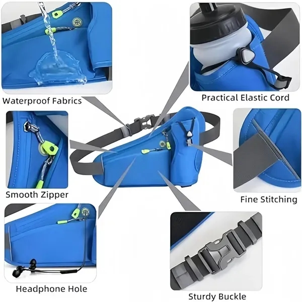 Fanny Bag Waist Pack Water Bottle Carrier for Running 3