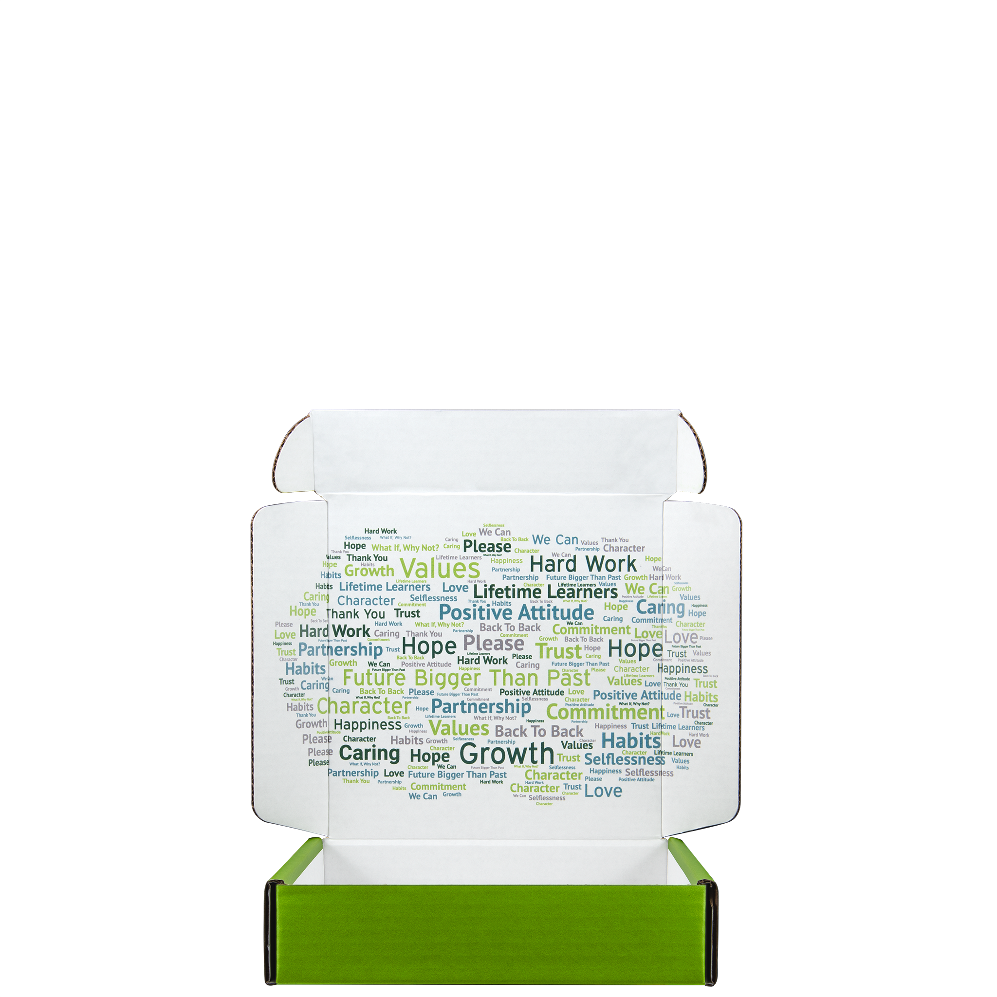 Mailing Box, B-Flute8" x 8" x 2" - White - B - 128 sq in 2