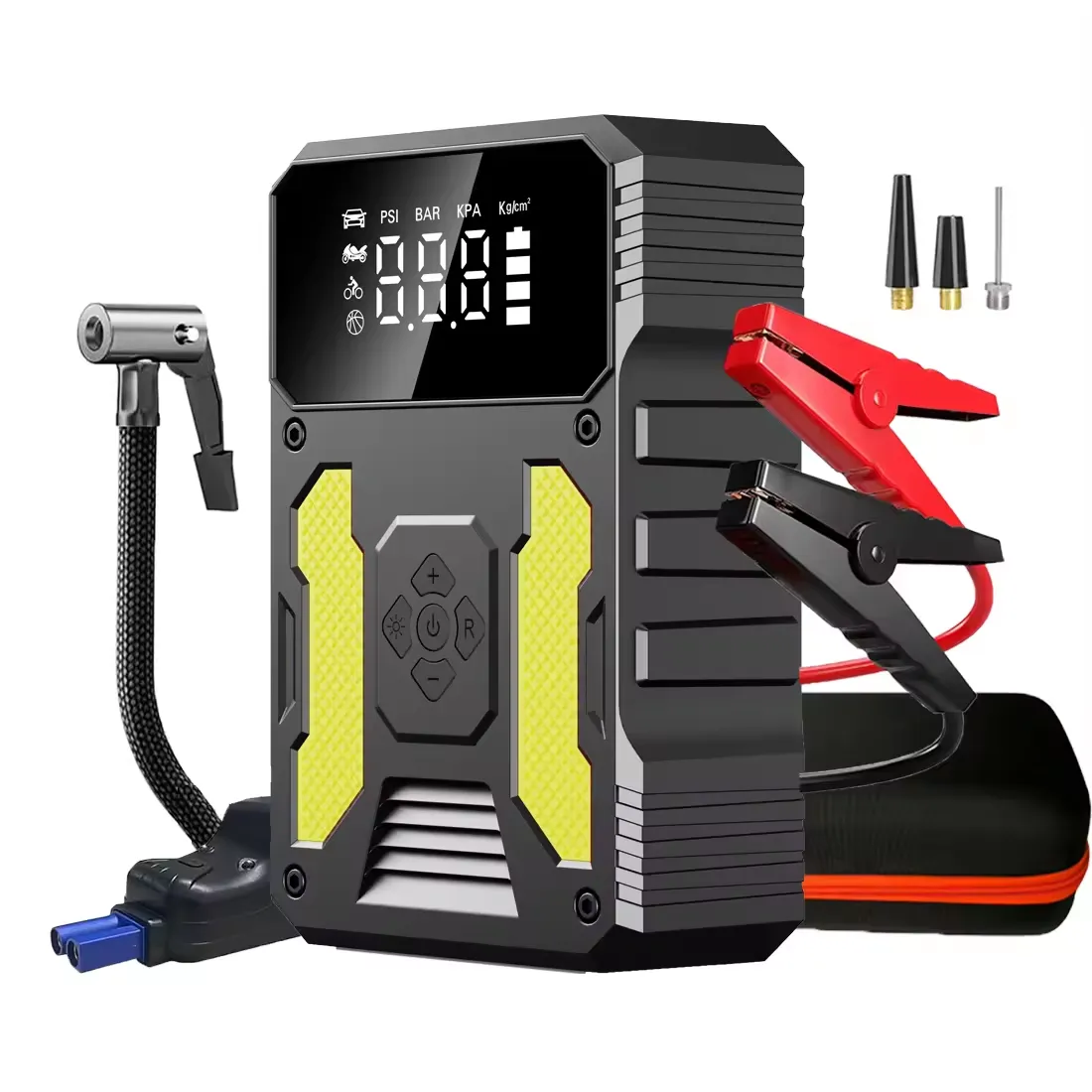 Portable Car Jump Starter with Air Compressor -37000mWh 4