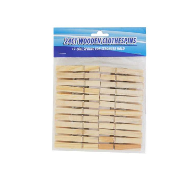 Wooden Clothespins 24ct 2