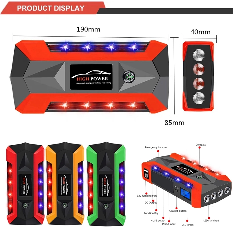 Jump Starter Car Battery Booster for 12V Vehicle 2
