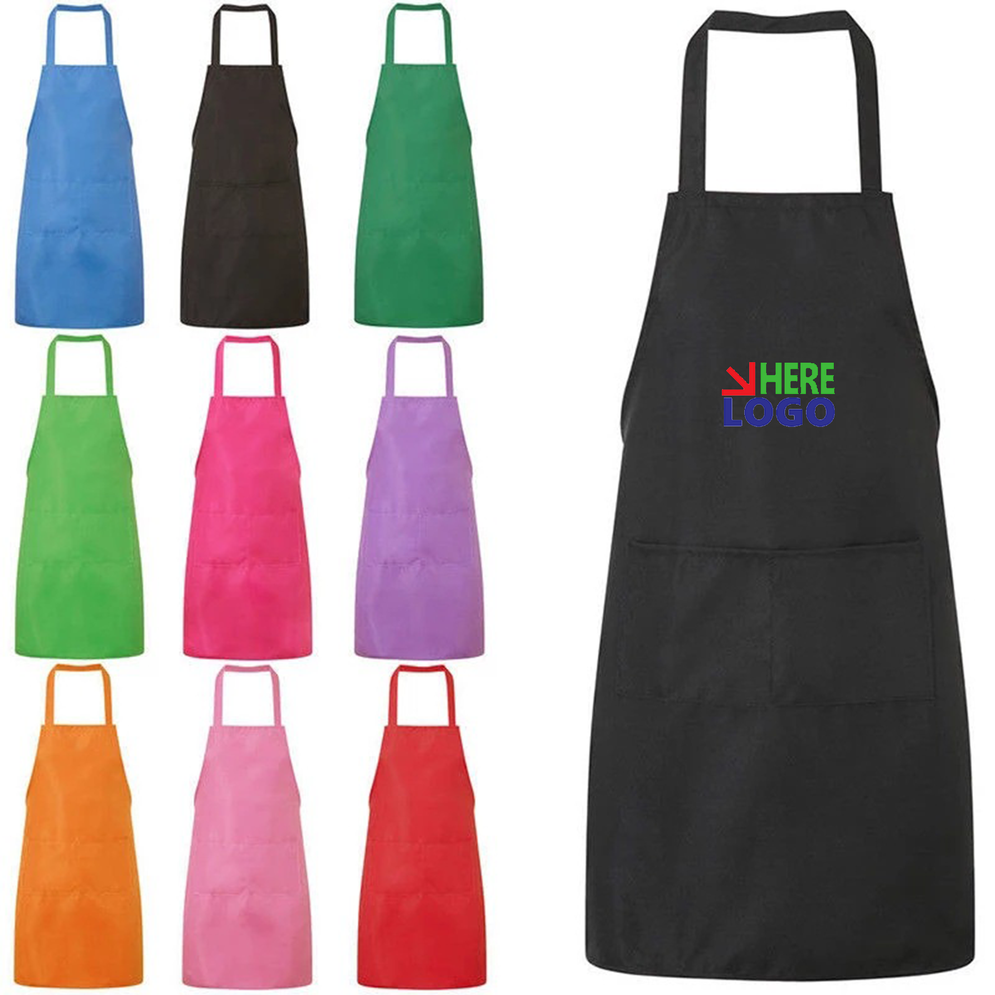Home Neck-Hanging Kitchen Stain-Proof Apron 2