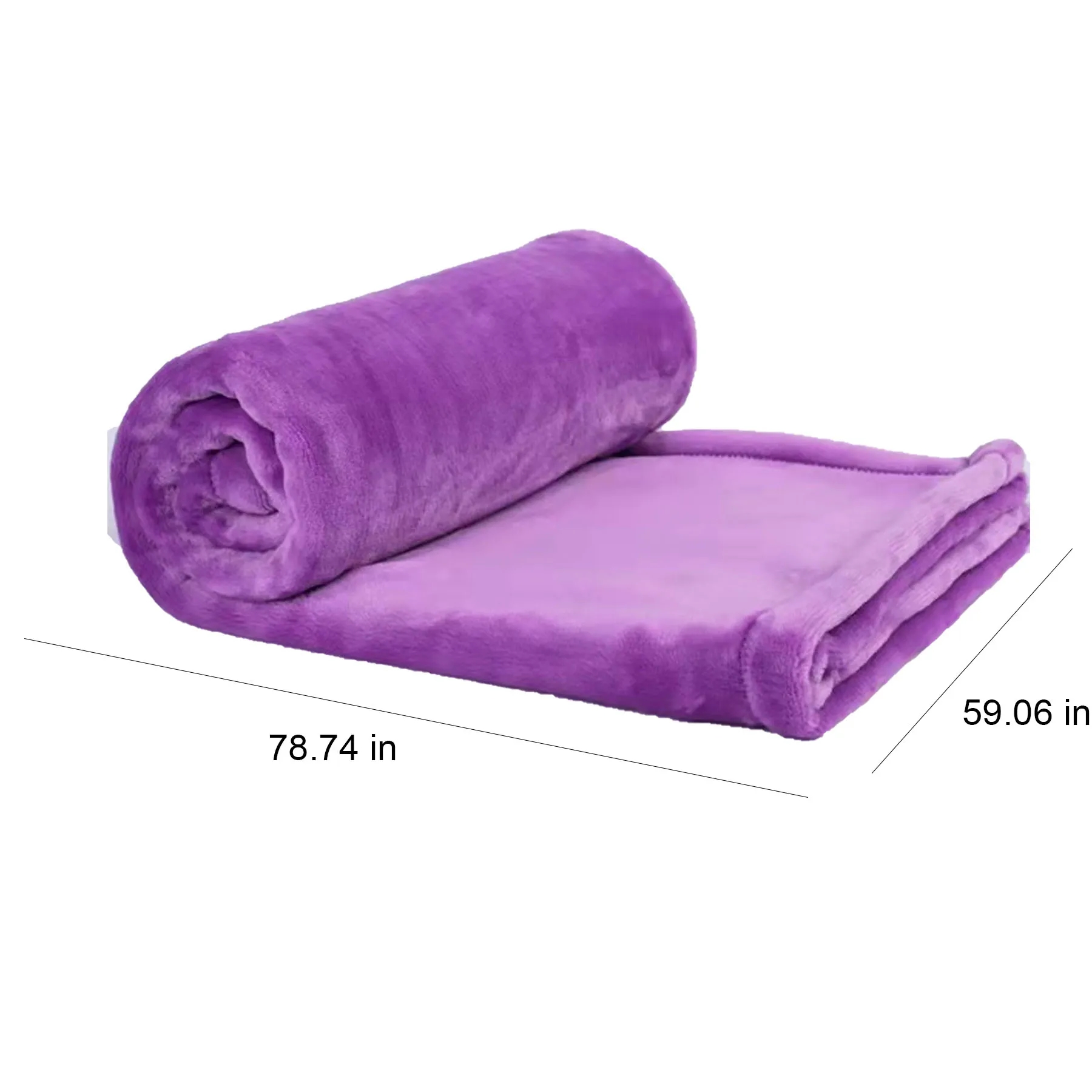 Flannel Solid Color Blanket 3