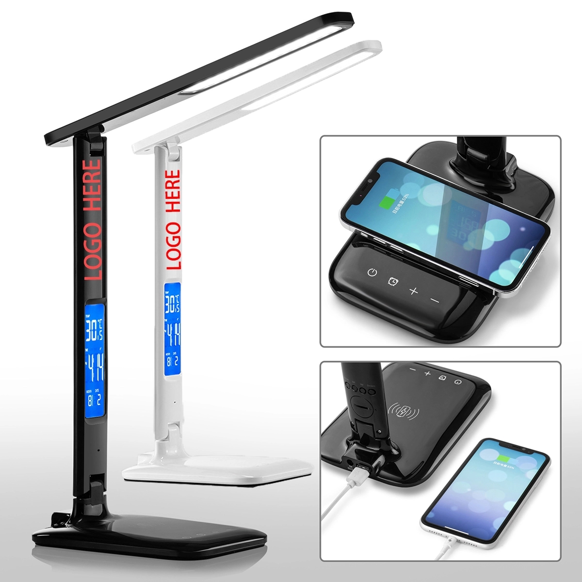Led Desk Lamp With Wireless Charger 4