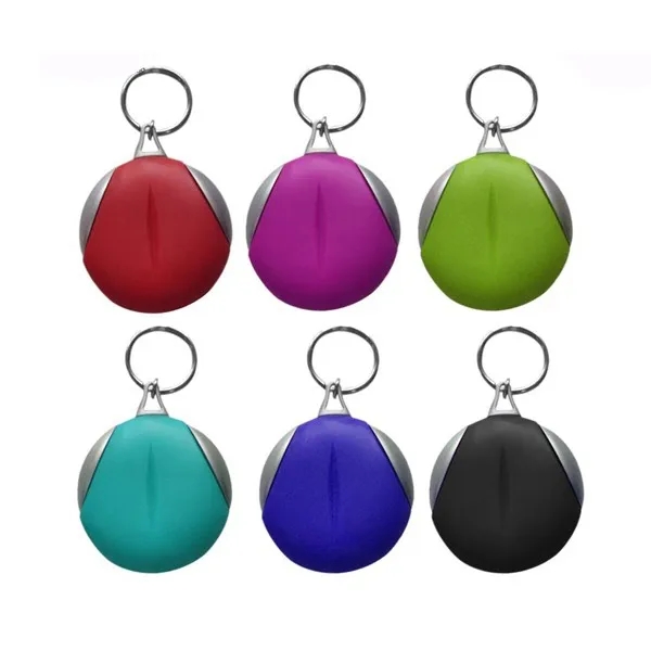 Rubber Key Chain with Microfiber Cleaning Cloth 8