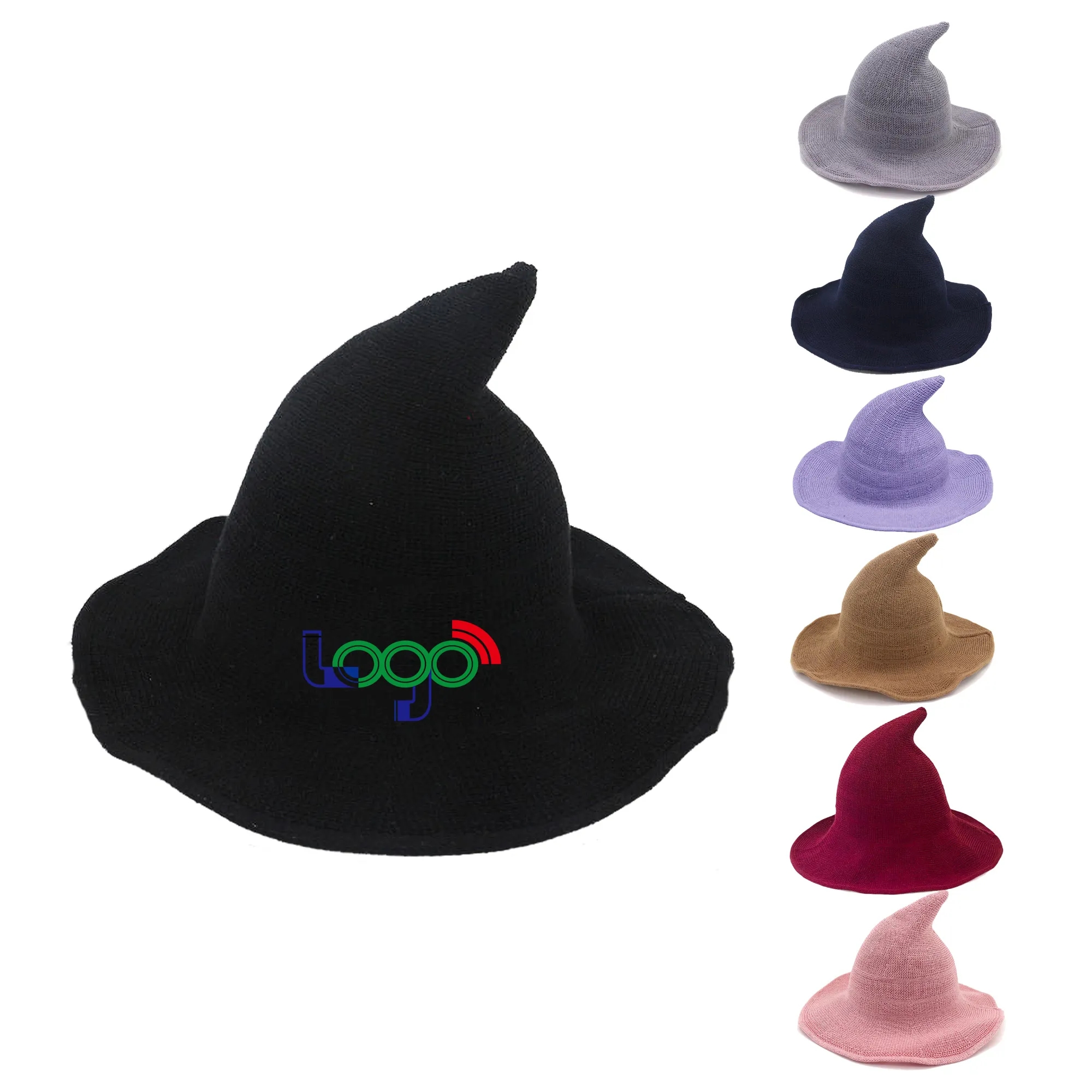 Chic Foldable Witch Hat Versatile Cosplay Halloween Wizerd 1