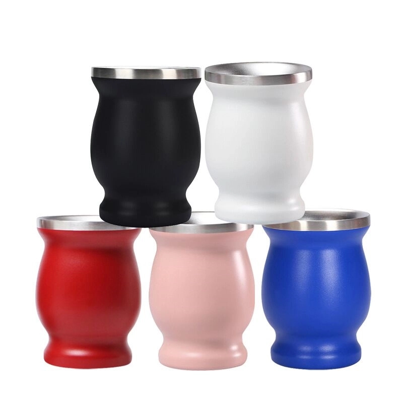 Double stainless steel coffee and milk mug 3