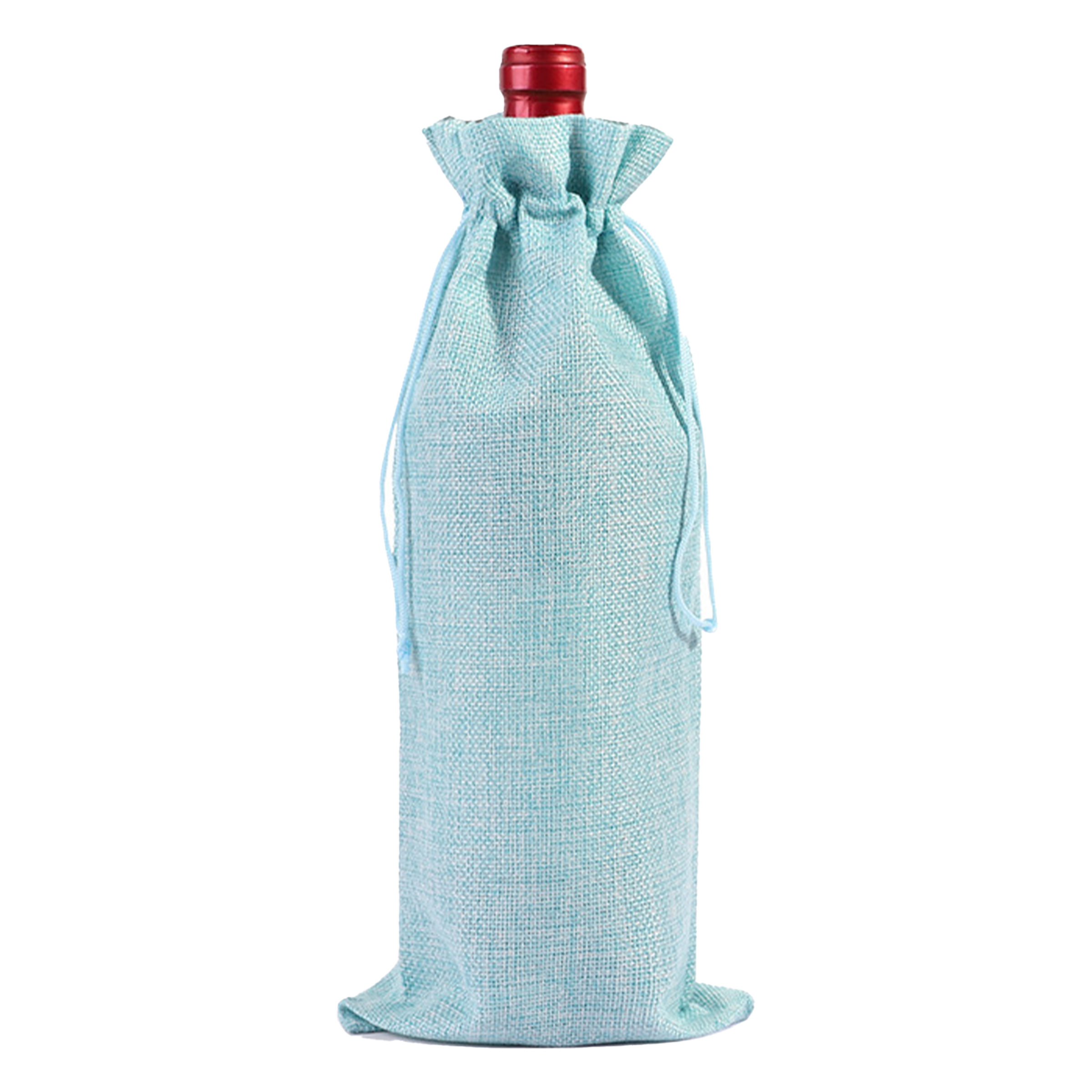 Jute Drawstring Drawstring Red Wine Bag 8