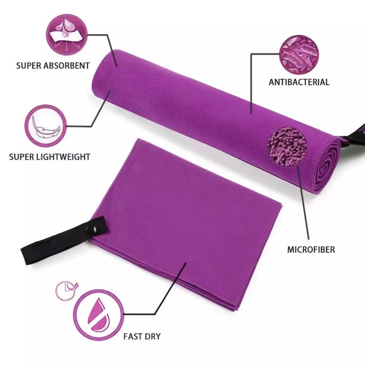 Full Color Microfiber Sports Towel 4