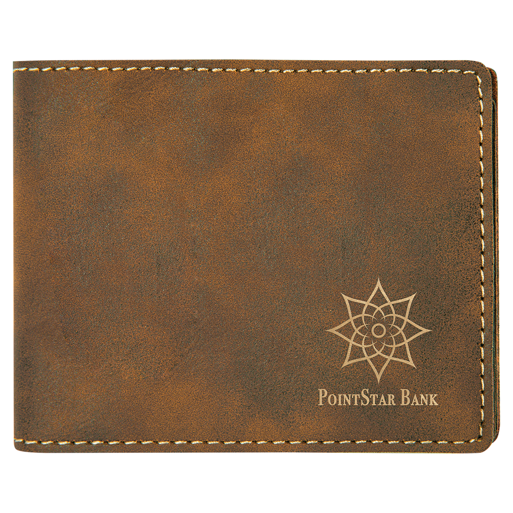 Laser Engraved Leatherette RFID Blocking Bifold Wallet (4.5"x3.5")