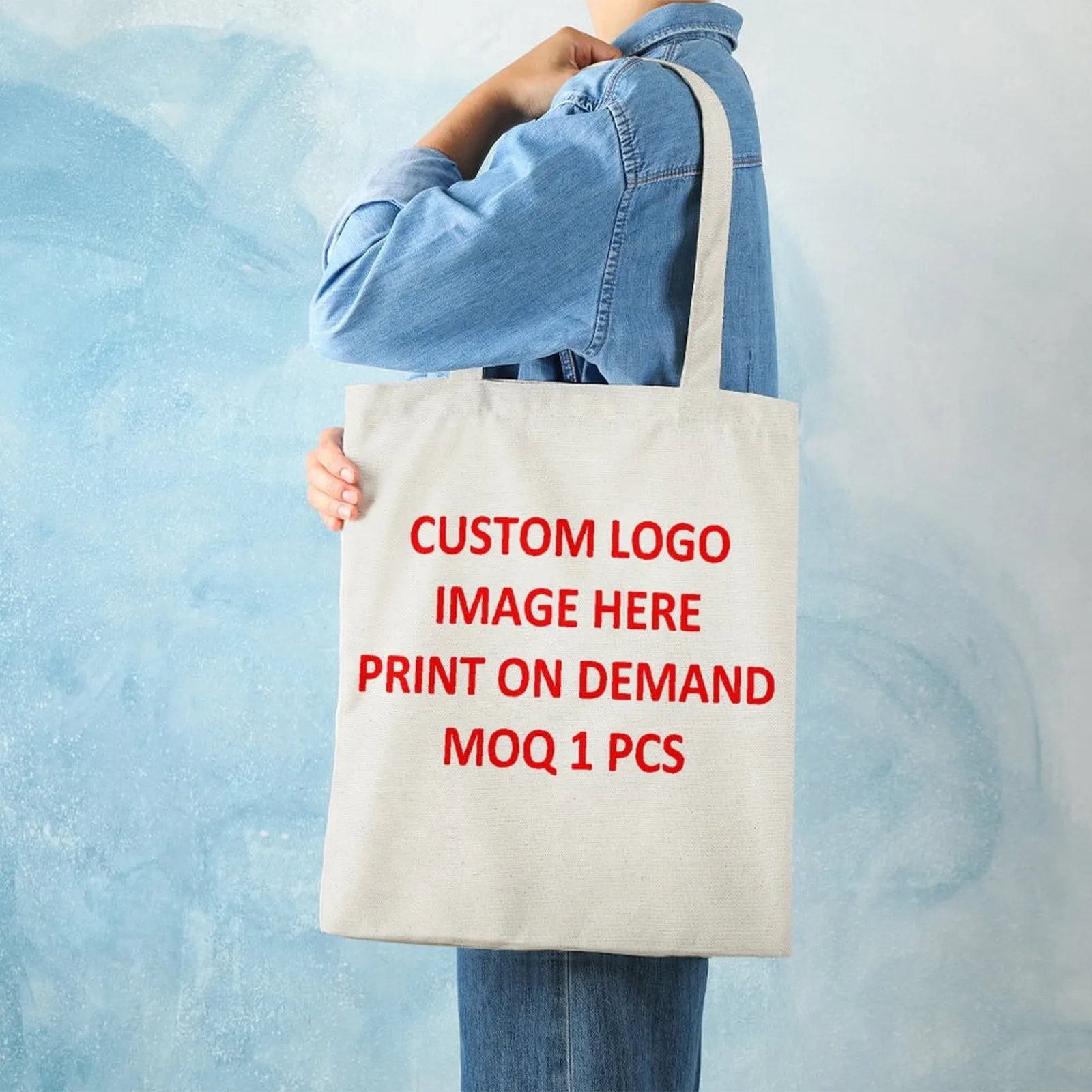 Canvas Tote Bag with Logo, custom tote bag with logo imprint 9