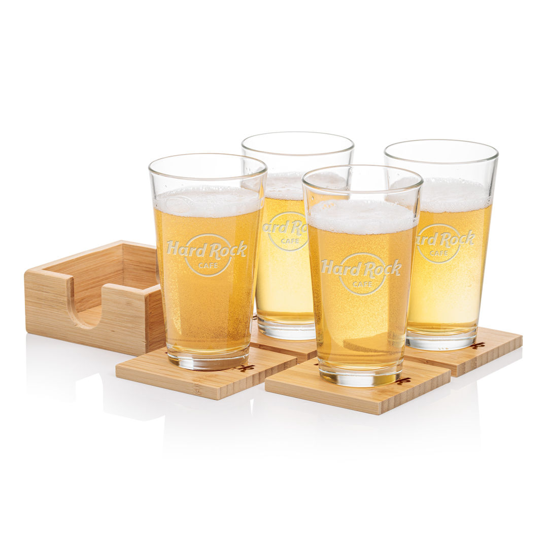 Bamboo Coaster Gift Set - Chelsea