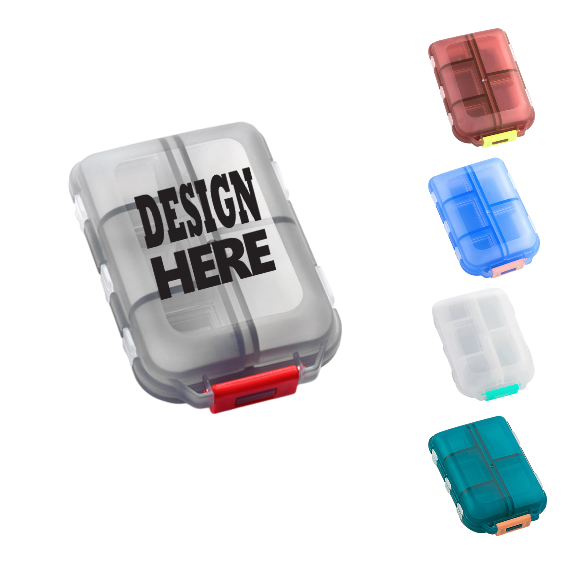 Custom 10-Slot Double Layer Pill Case 2
