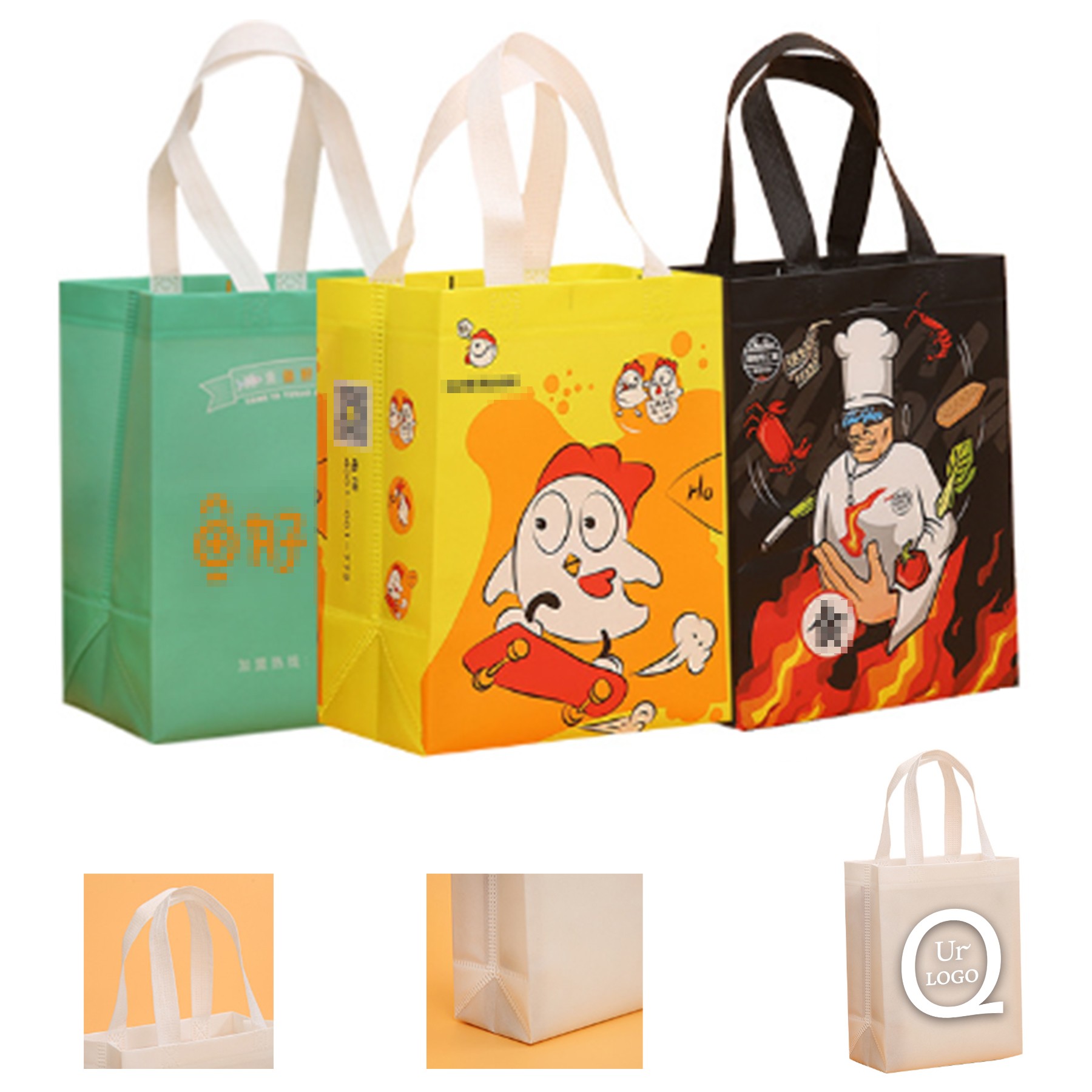 9.25 X 11.75 X 3.93 Inch Recycled Fashion Non Woven Tote