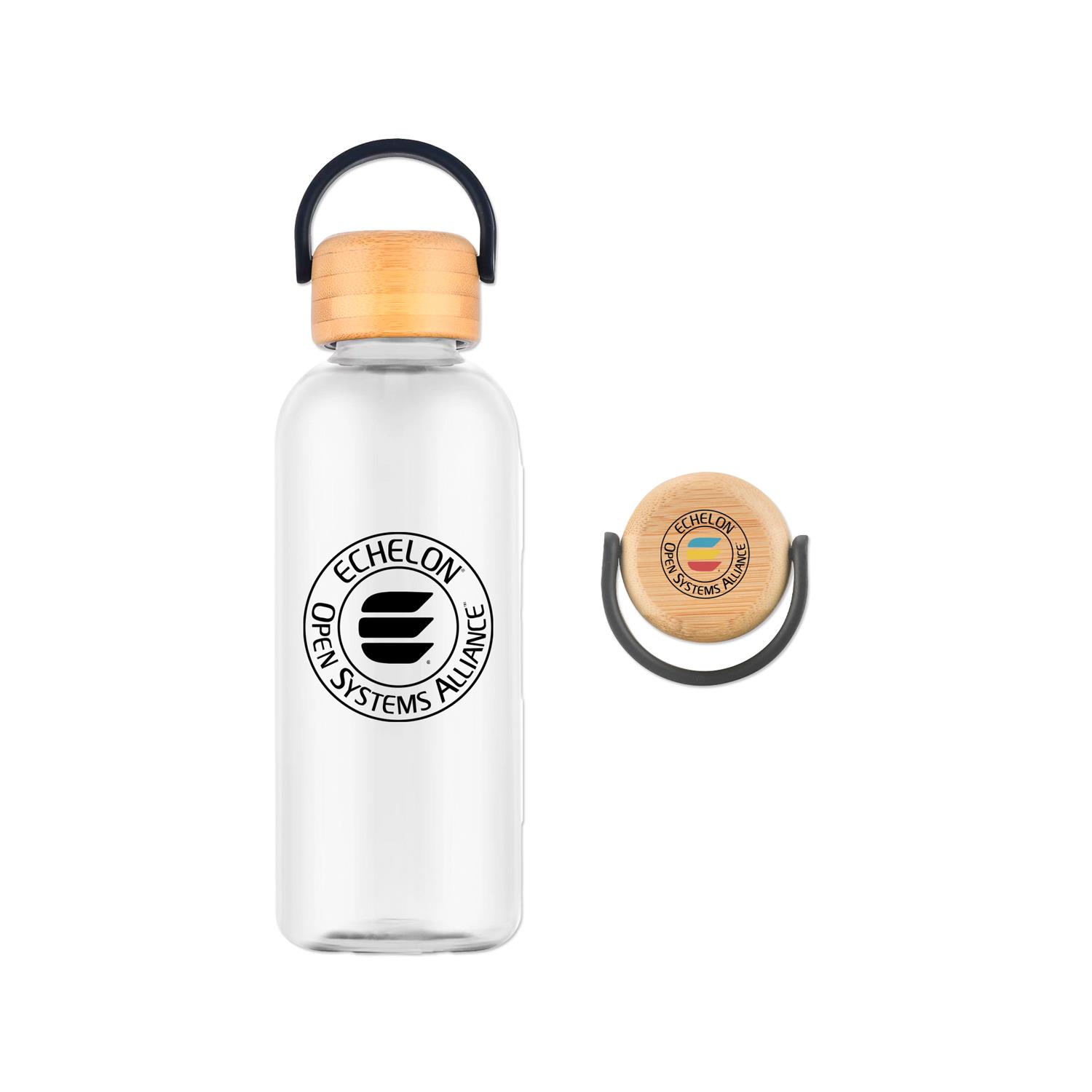 21 Oz. RPET Water Bottle with Bamboo Lid 5
