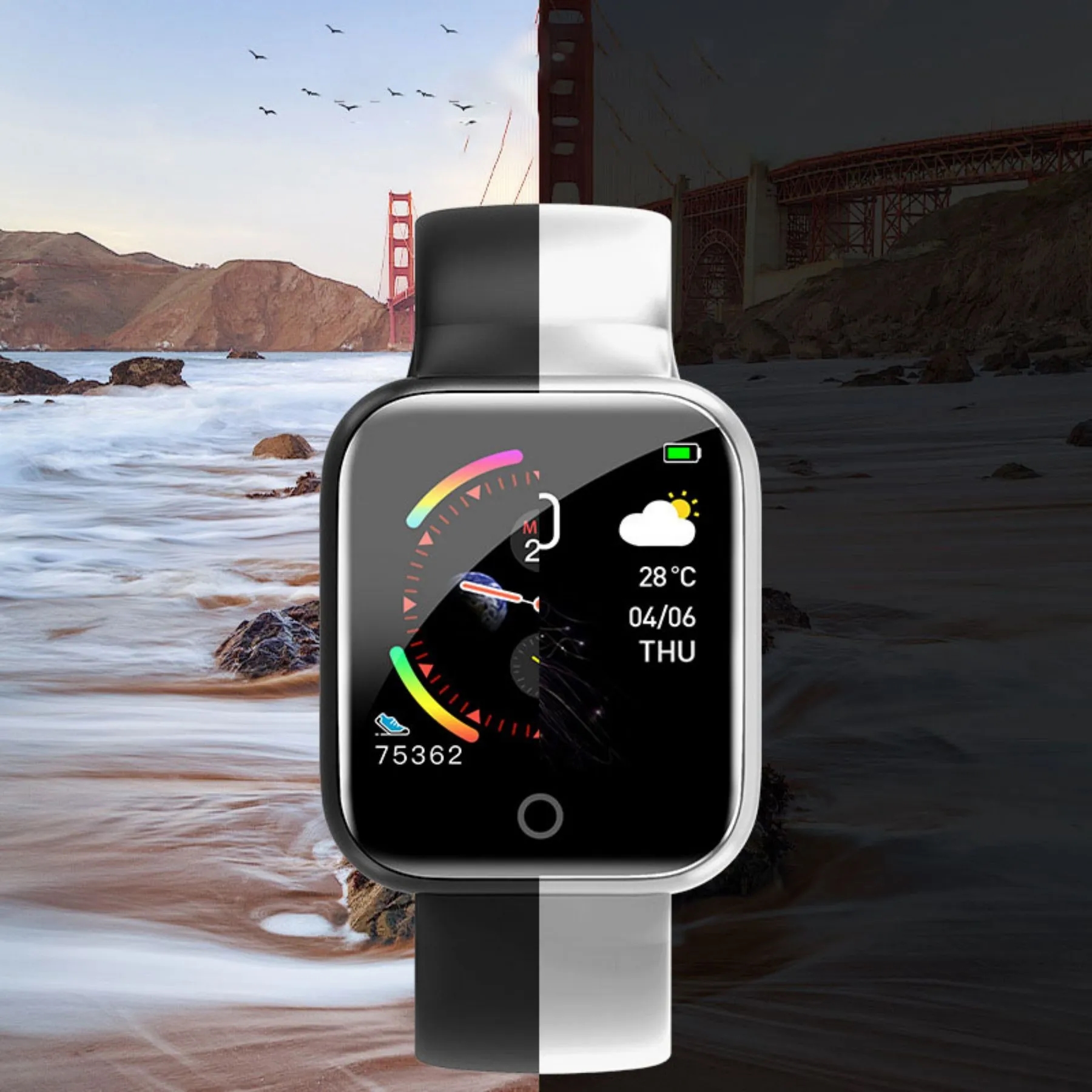 Heart Rate Blood Pressure Sleep Monitoring Fitness Bracelet 2