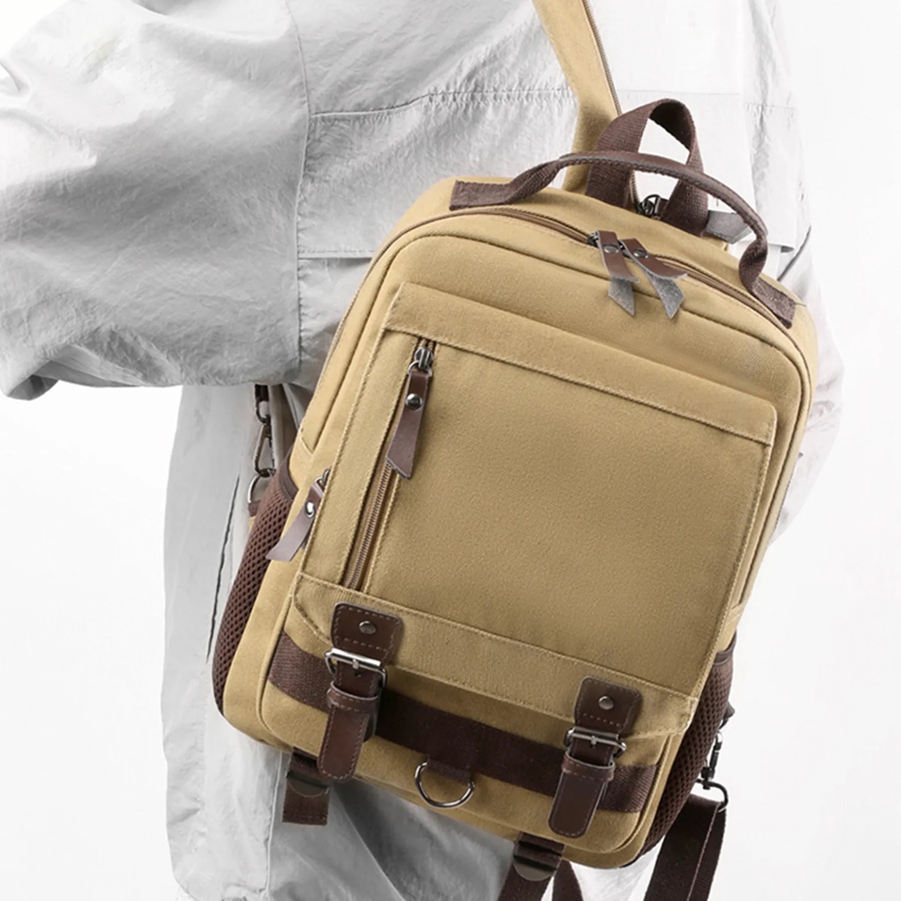 Canvas travel Cross-Body bag 5