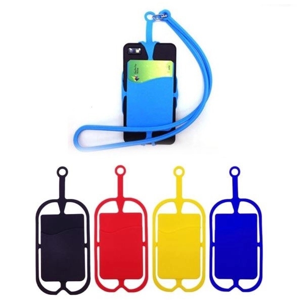 Silicone Neck Lanyard Wallet 1